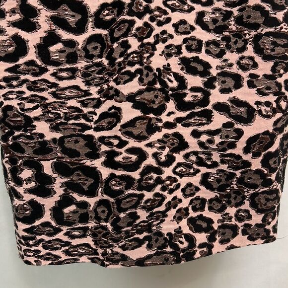 Parker Black JoJo One shoulder leopard print mini dress size 4 EUC - Picture 9 of 12